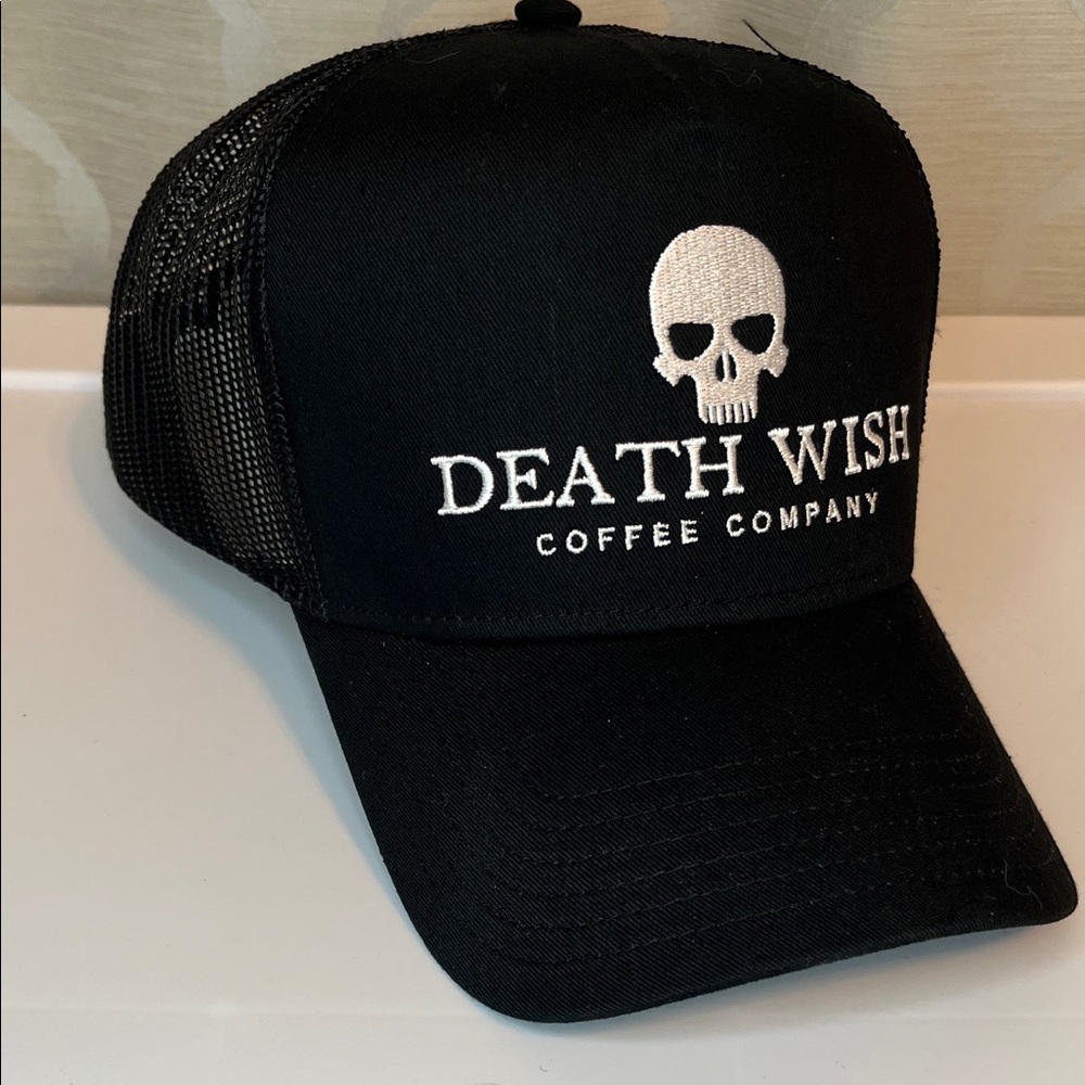 NWOT Death Wish Coffee Company‎ Baseball Cap Hat Black SnapBack OTTO OSFM